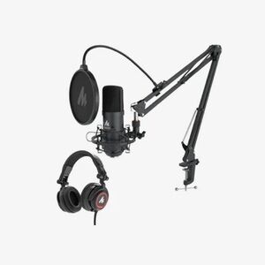 Podcasting Microphone with Studio Headphone Kit